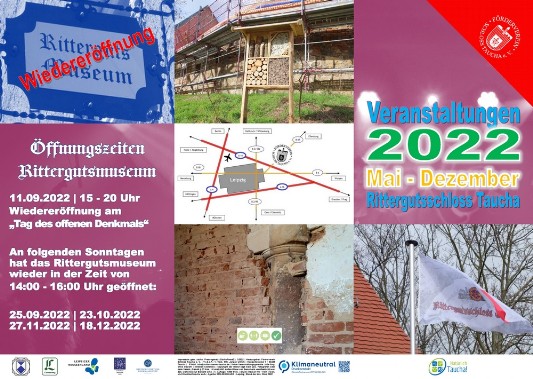 Veranstaltungsfolder 6-seitig „Veranstaltungen 2022 - Mai-Dezember"